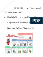 Joana Mae Consorte: 6. Canned Goods 4. Medicine Kit 3. Flashlight 5. Dust Mask