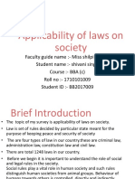 Applicability of Laws On Society