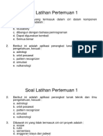 Latihan Analisa Proyek SI