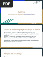 Python - Arrays