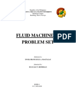 Fluid Machinery Problem Set: Republic of The Philippines Bambang Campus Bambang, Nueva Vizcaya