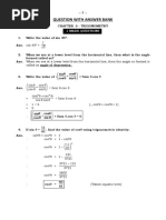 Question With Answer Bank: 1 Mark Questions