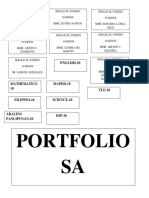 Portfolio SA Filipino-10: English-10