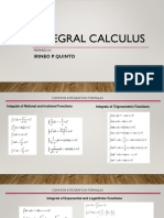 Integral Calculus: Irineo P. Quinto