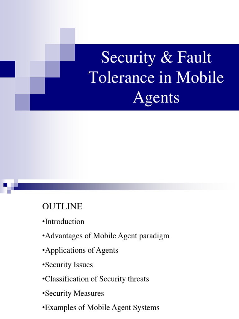 Mobile Agent Security & Fault Tolerance | PDF | Encryption | Malware