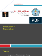 Introduction of Presentation