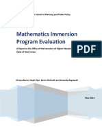 NJ Math Immersion Program Evaluation Finds Room for Improvement