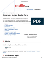 Aprender Inglés Desde Cero