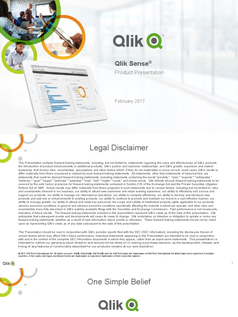 01 Qlik Sense Product Presentation PDF  Application Analytics