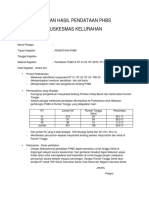 Contoh Laporan Hasil Pendataan Phbs