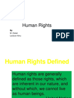 Human Rights: M. Zubair Lecturer Kmu