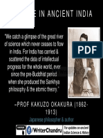 Science in Ancient India: - Prof Kakuzo Okakura (1862-1 9 1 3)