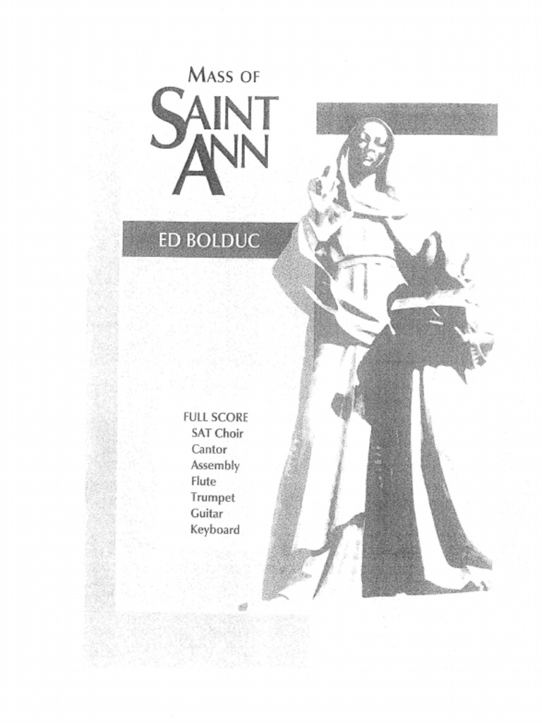 Mass of ST Ann PDF