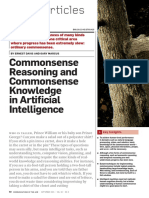 Commonsense Reasoning and Commonsense Knowledge in AI