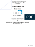 Course Structure& Syllabus M.tech. (CSE) 1st Year 2019 - 2020