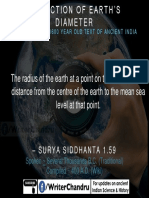 Prediction of Earth's Diameter in Surya Siddhanta