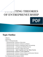 Competing Theories of Entrepreneurship