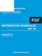 MATEMATICAS 100 UNIDAD 01