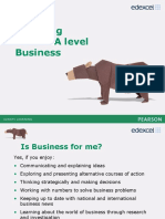 Choosing AS and A Level Business: Click To Edit Master Title Style