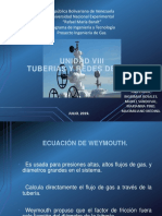 Ecuaciones de flujo de gas Weymouth y Panhandle