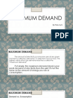 Maximum Demand: By: Perez, Ivy D