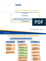 Didáctica de La Enseñanza de La Lectura y Escritura en Niños Con Dificultades