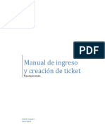 Manual Ingreso y Creación de Ticket - Service Desk