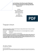 Analisis Pemilihan Kombinasi Alat Berat Pada Pekerjaan Pemindahan