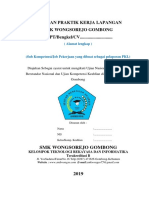 Format Laporan Praktik Kerja Lapangan 2019-2020