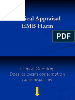 K6 - Critical Appraisal EBM Harm