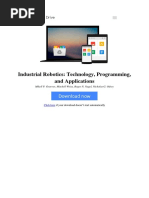 Industrial Robotics Technology Programming and Applications by Mikell P Groover Mitchell Weiss Roger N Nagel Nicholas G Odrey 007024989x PDF