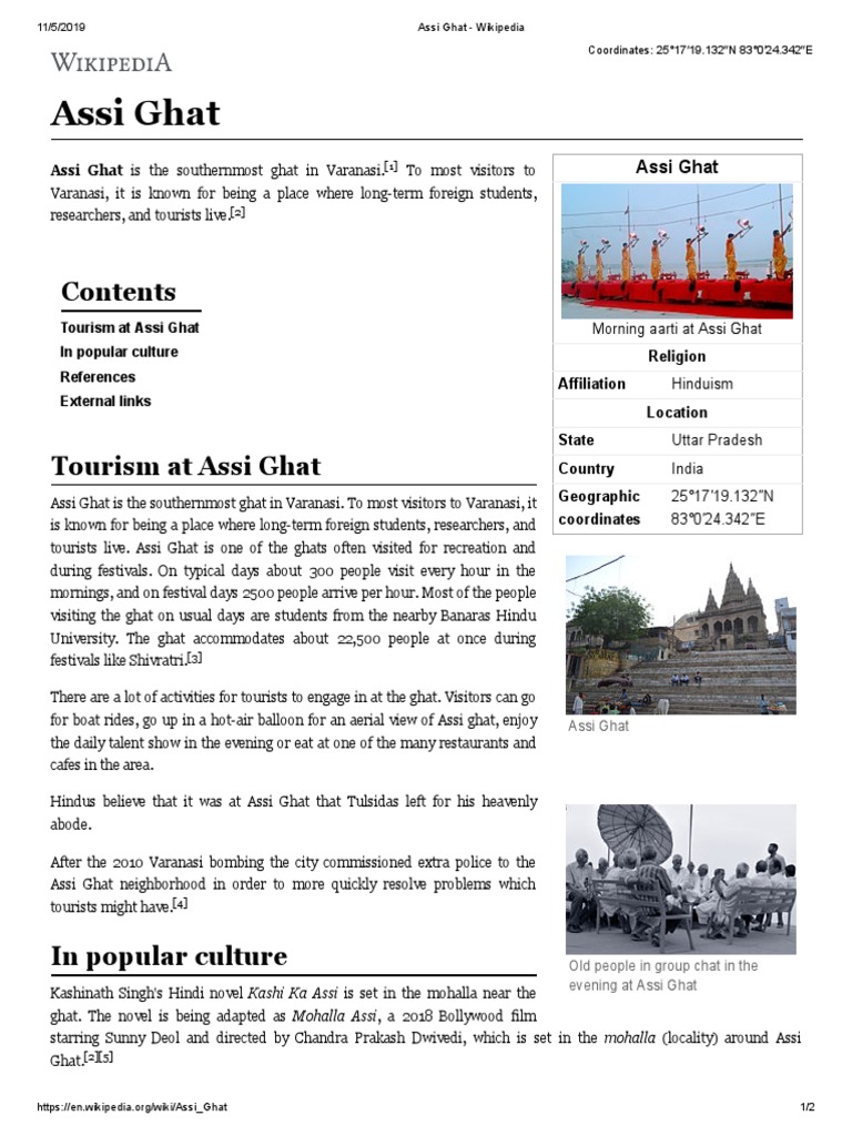 Assi Ghat Wikipedia Religion And Belief