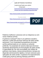 Fabricação de Produtos Cosméticos - Gel Fixador e Sabonete Em Barra Aula 6