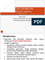 Metode Geometris (Metode Grafis) : Pertemuan Ke-3