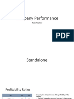 Company Performance: Ratio Analysis