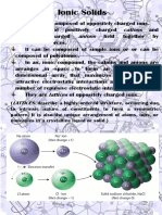 Ionic Solids: Cations Anions