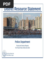 District Resource Statement Vol. 12 For NYPD