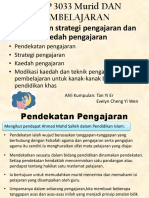 Pendekatan, Strategi Pengajaran Dan Kaedah Pengajaran