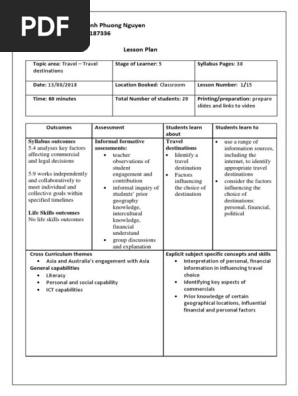 commerce lesson plan 19187336 minh phuong nguyen