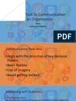 Best Method to Communication in an Organization
