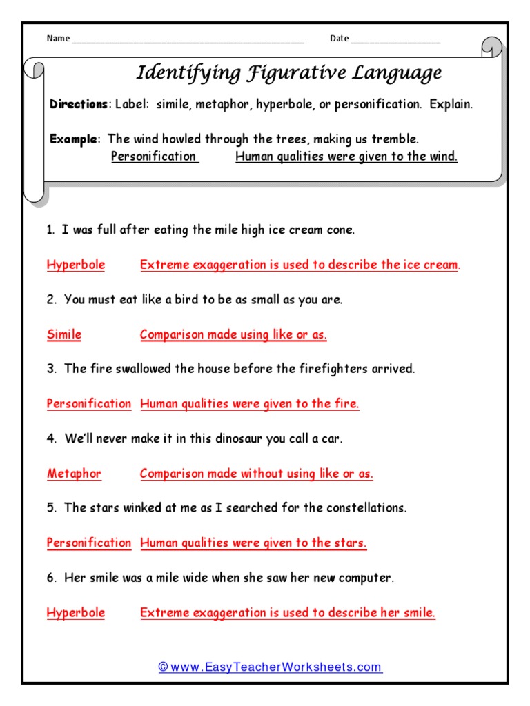 essay questions on figures of speech