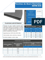 Planchas Estriada A36