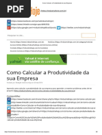 Como Calcular a Produtividade Da Sua Empresa