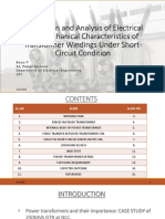 Calculation and Analysis of Electrical and Mechanical Characteristics of Transformer Windings Under Short-Circuit Condition