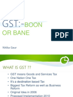 GST: Boon or Bane for Businesses