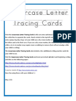 Lowercase/Letter Tracing/Cards: Created by Jolanthe @
