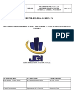 Procedimiento para la impermeabilización de cisternas con sistema Penetron