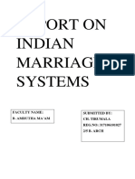 Report On Indian Marriage Systems