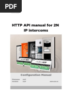 2N IP HTTP API Manual EN 2.27 PDF