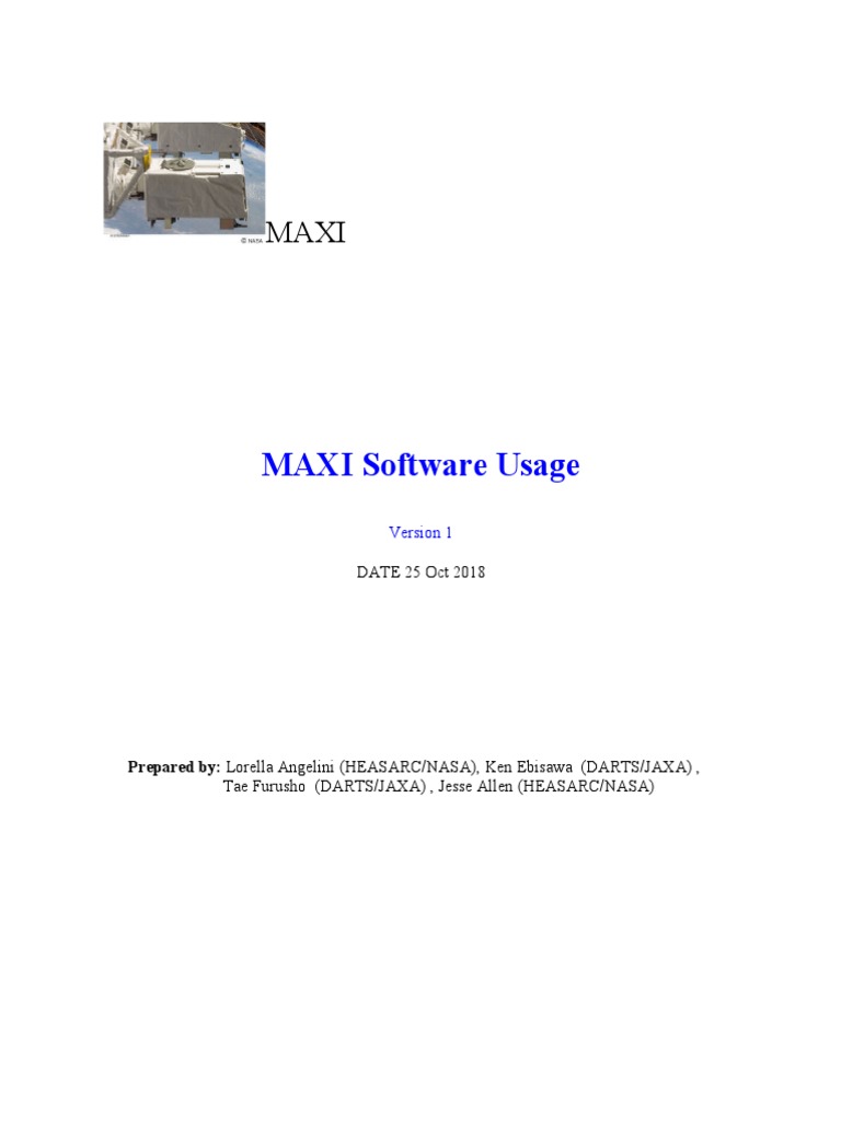MAXI Software Guide for Researchers | PDF | Filename | Computer File